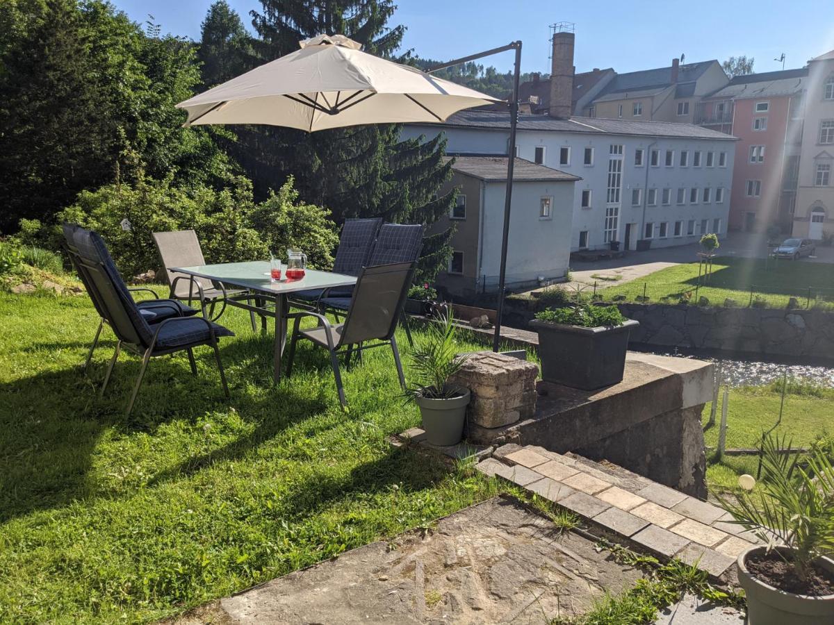 Urlaubstraum Mit Pool, Terrasse & Fluss Im Garten - Ut Apartment Sebnitz Ngoại thất bức ảnh