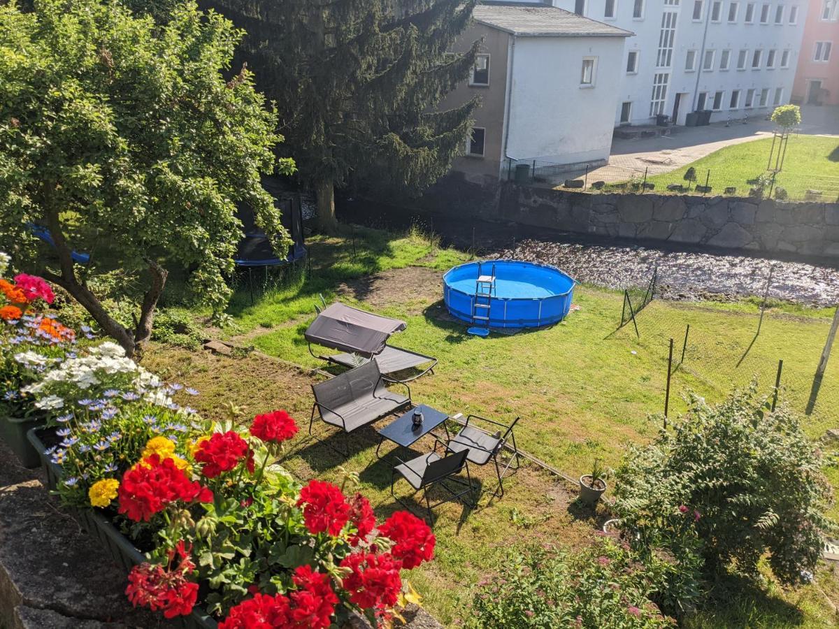 Urlaubstraum Mit Pool, Terrasse & Fluss Im Garten - Ut Apartment Sebnitz Ngoại thất bức ảnh